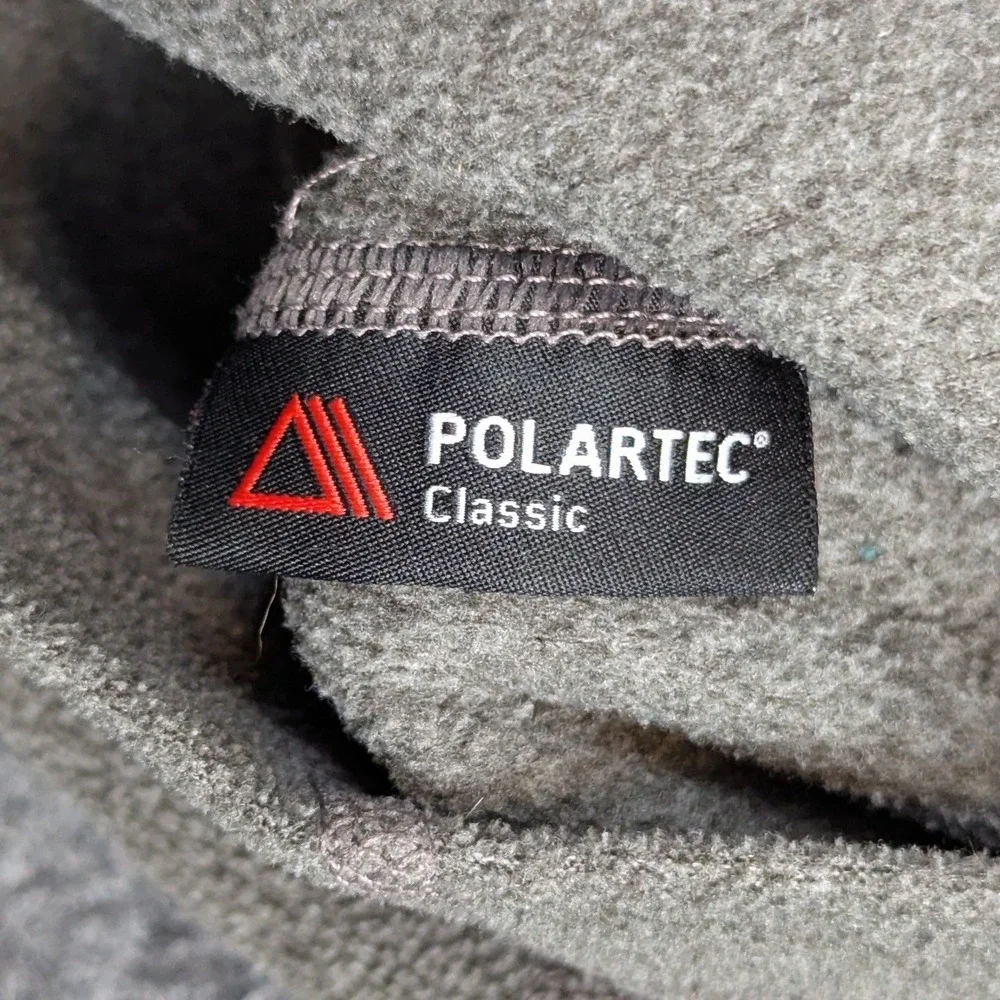 The North Face Mens XXL Polartec Classic Fleece Pullover Olive Green Crewneck